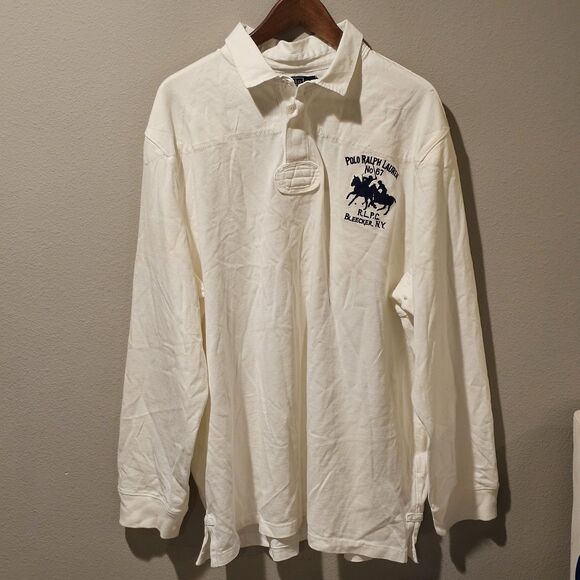 Polo by Ralph Lauren Other - Vtg Polo Ralph Lauren Rugby Shirt Men Size XXL No. 67 R.L.P.C Bleecker N.Y. NWT